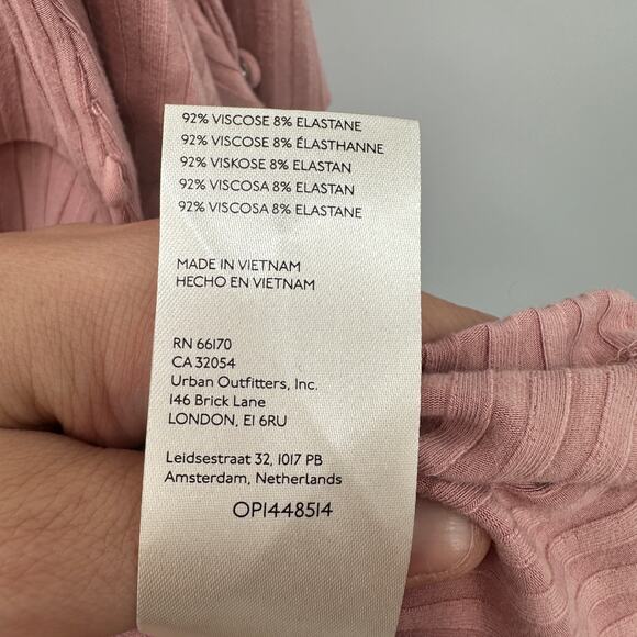 ANTHROPOLOGIE NWT A+ Ribbed Knit Off The Shoulder Top Mauve Pink Sweater // 2X - Picture 10 of 11